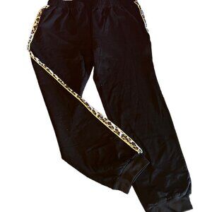 berek Women Animal Ribbon Pant Straight Leg Design Green Leopard